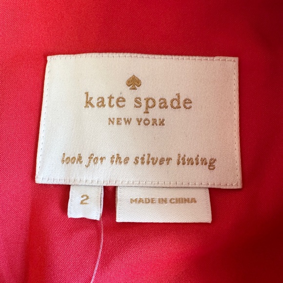 Kate Spade Sheila Red Sheath Dress 3/4 Sleeve Square Neck Holiday Size 2 NWT$398 - Picture 3 of 16